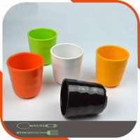 Food grade hard plastic cup / melamine mug for customize print picture Tea Cup